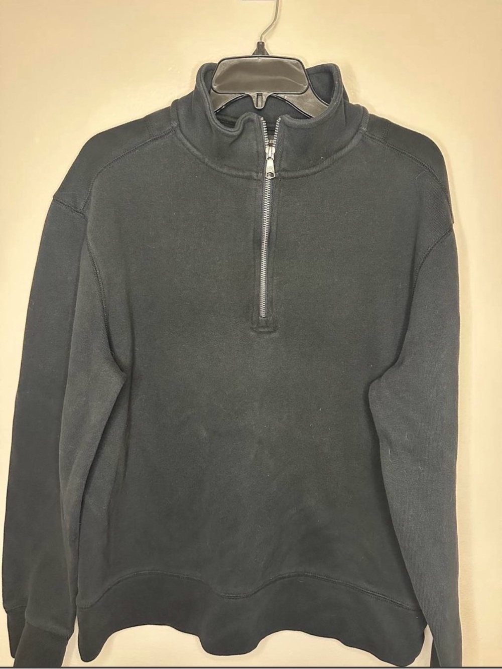 Banana Republic Men's Half-Zip Pullover Sweater - Charcoal